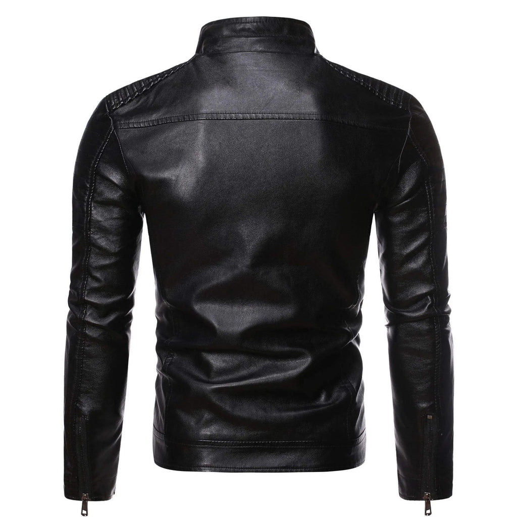 Atelier Slim Fit Leather Jacket