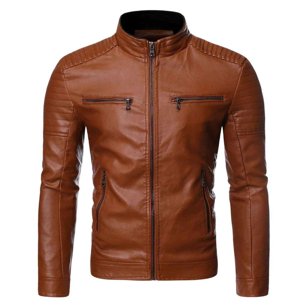 Atelier Slim Fit Leather Jacket