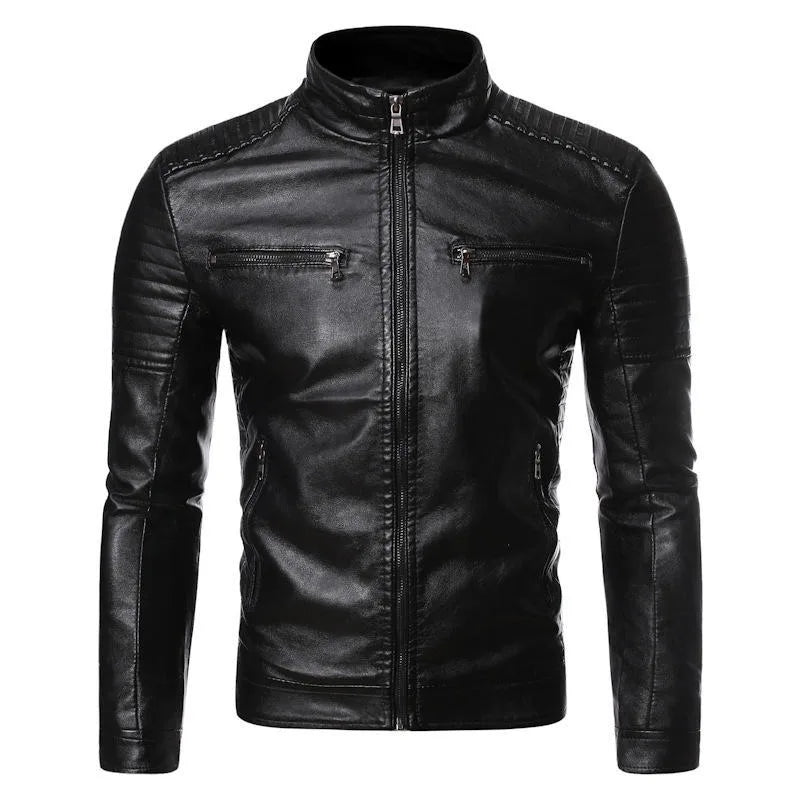 Atelier Slim Fit Leather Jacket