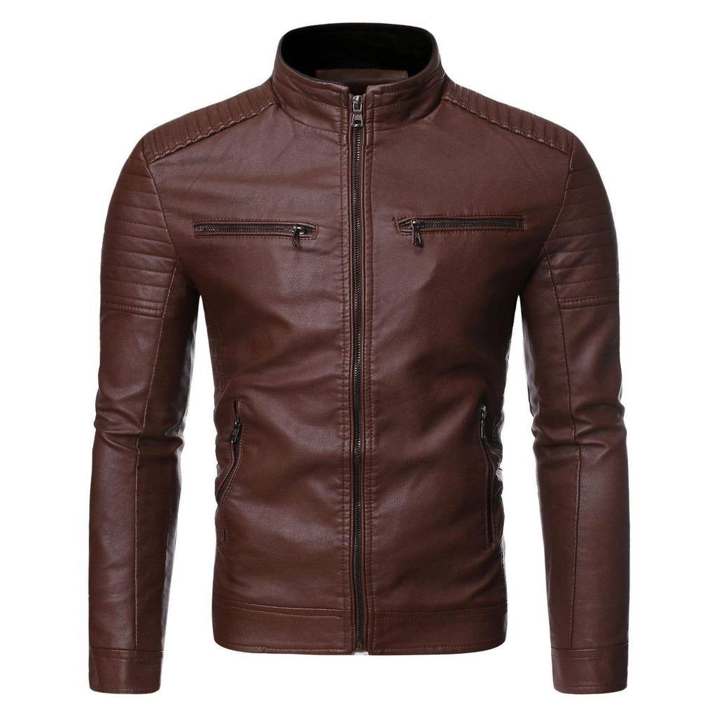 Atelier Slim Fit Leather Jacket
